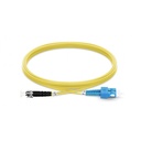 Jarretière optique mono SCPC/ST duplex Zipp jaune 2m