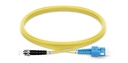 Jarretière optique mono SCPC/ST duplex Zipp jaune 2m