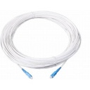 Jarretière optique mono G657 A SCUPC/SCUPC simplex gaine blanche renforcée 10  m
