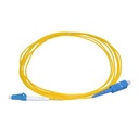 Jarretière optique mono LCPC/SCPC simplex jaune 5m