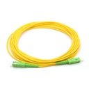Jarretière optique mono SCAPC/SCAPC Simplex jaune 4 m