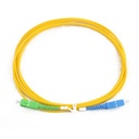 Jarretière optique mono SCAPC/SCPC Simplex jaune 25 m