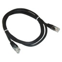 Cordon cuivre RJ 45 FTP Cat. 6 Gaine PVC 10 m noir 100% cuivre