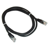 Cordon cuivre RJ 45 FTP Cat. 6 Gaine PVC 5 m 100% cuivre noir