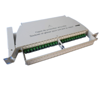 Tiroir optique pivotant équipé de 48 traversées et 48 pigtails SCAPC G657