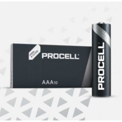  Piles alcalines Duracell Procell AAA-LR03 1.5V 1.236Ah Par 10