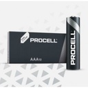  Piles alcalines Duracell Procell AAA-LR03 1.5V 1.236Ah Par 10