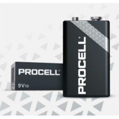  Piles alcalines Duracell Procell 9V - 6LR61 673mAh Par 10