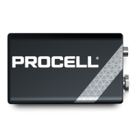  Piles alcalines Duracell Procell 9V - 6LR61 673mAh Par 10