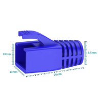 Manchon souple pour connecteurs RJ45 AWG23(diam,8mm) X 50 pièces