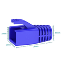 Manchon souple pour connecteurs RJ45 AWG23(diam,8mm) X 50 pièces
