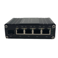 Mini Switch Industriel 4 Port 10/100/1000T 802.3at PoE+1 Port SFP 100/1000