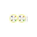Câble 2X4 paires F/UTP CAT.6a LSZH AWG23  le mètre par touret de 500MT