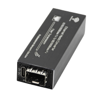 Mini Convertisseur Discreet Lan 1 port 10/100/1000 RJ45 vers 1 port SFP alim usb