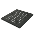 Plateau fixe 4 montants 191U Larg.482 prof.345mm baie 600 Noir