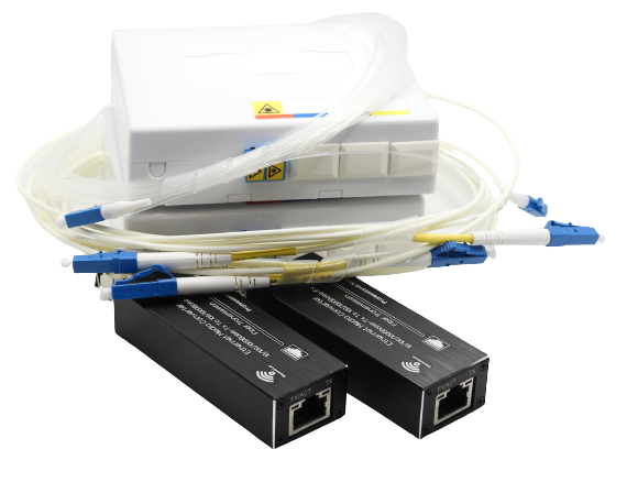 kit complet Discreet Lan pour une liaison gigabit invisible de 40m