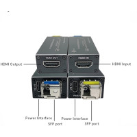 Prolongateur HDMI 4K 10 Gbs1 Fibre Optique Monomode 20 km - Alimentation USB/C