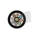 cable hybride optique 12 fo mono g652d + 2 conducteurs cuivre 2.5 mm2