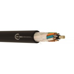 cable hybride optique 12 fo mono g652d + 2 conducteurs cuivre 2.5 mm2