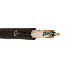 cable hybride optique 12 fo mono g652d + 2 conducteurs cuivre 2.5 mm2