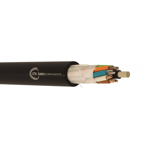 cable hybride optique 12 fo mono g652d + 2 conducteurs cuivre 2.5 mm2