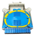 Boitier optique RAIL DIN pour 12 SCSX/6 LCDX avec cassette 12 epissures