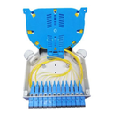 Boitier optique RAIL DIN pour 12 SCSX/6 LCDX avec cassette 12 epissures
