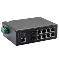 Switch PoE industriel géré 8 ports 10/100/1000 Mbps avec 2 Ports Gigabit SFP