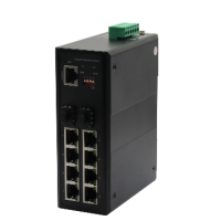 Switch PoE industriel géré 8 ports 10/100/1000 Mbps avec 2 Ports Gigabit SFP