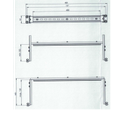 Support 19 Rail DIN Profondeur réglable 100/150mm