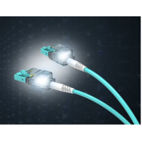 Jarretière optique mono g657A1 LCPc/LCPc tracable led USB C duplex   1 m