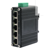 mini Switch industriel 5 ports 10/100/1000 base t 12-48 volts