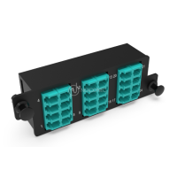 Plaquette HD d’adaptateurs LC 24FO Multi Aqua NEXCONEC