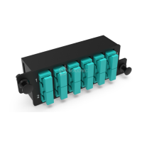 Plaquette HD d’adaptateurs SC 12FO Multi Aqua NEXCONEC