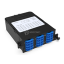 Module FIBRE OPTIQUE HD MPO-LC Elite 24FO SM Bleu Pol A/C avec volet NEXCONEC