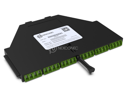 Module NGX MPO(ELITE)M-LC/APC Premium 24FO SM Polarité verte A/C - Avec volets N