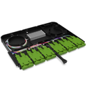 Module d'épissure FIBRE OPTIQUE NGX pour 12FO SC/APC SM Vert Incl. Nattes SMF OS