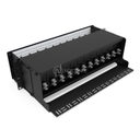 Cadre fixe modulaire HD MP4 3U 12 emplacements (y compris la gestion frontale) N