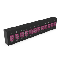 Plaquette d'adaptateurs MP2 12 LC DX Fuchsia (chargée) NEXCONEX