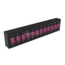 Plaquette d'adaptateurs MP2 12 LC DX Fuchsia (chargée) NEXCONEX