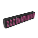 Plaquette d'adaptateurs MP2 12 LC QD Fuchsia (chargée) NEXCONEX