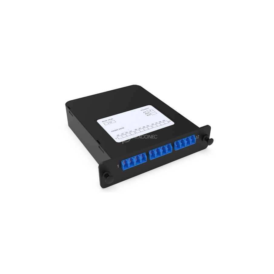 Module LGX MPO-LC Elite 12FO SM Pol A/C avec volet NEXCONEC