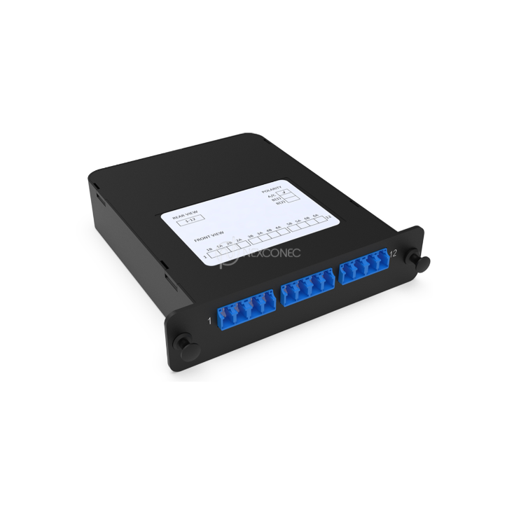 Module LGX MPO-LC Elite 12FO SM Pol A/C avec volet NEXCONEC