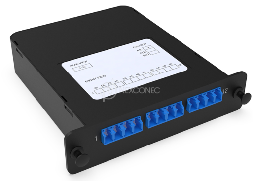 Module LGX MPO-LC Elite 12FO SM Pol A/C avec volet NEXCONEC