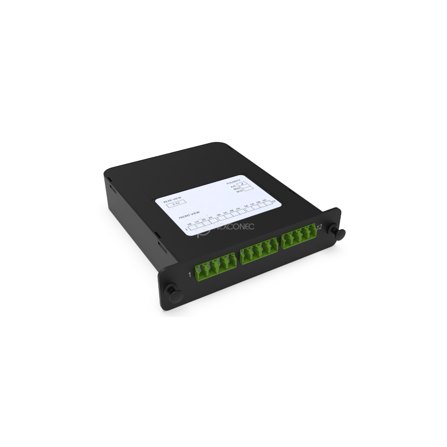 Module LGX MPO-LC/APC Elite 12FO SM Pol A/C avec volet NEXCONEC