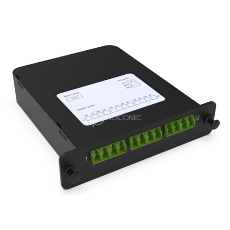 Module LGX MPO-LC/APC Elite 12FO SM Pol A/C avec volet NEXCONEC