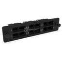 Plaque d'adaptation LGX Pass Thru chargée 12 ports MPO (clé haute/clé basse) NEX
