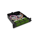 Module d'épissure LGX LC/APC 24FO SM vert chargé 24x tresses LC/APC G657A1 obtur