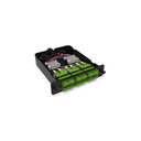 Module d'épissure LGX SC/APC 12FO SM vert chargé 12x tresses SC/APC G657A1 NEXCO