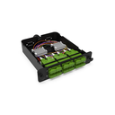 Module d'épissure LGX SC/APC 12FO SM vert chargé 12x tresses SC/APC G657A1 NEXCO